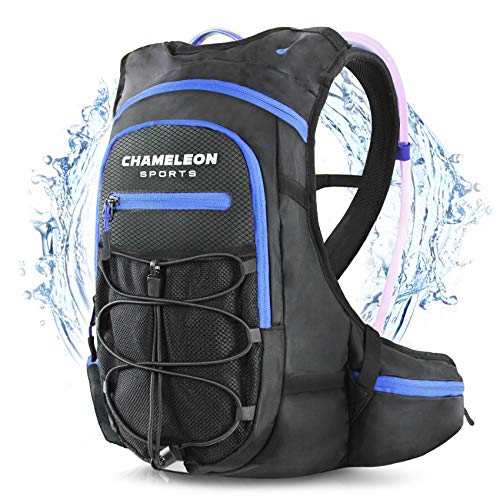 Chameleon Hydration Pack & 2L Hydration Water Bladder | High Flow Bite Valve | Hydration Backpack with Storage | Lightweight Running Backpack for Cycling, Hiking, Ski, Snow for Men, Women & Kids - Thumbnail 2