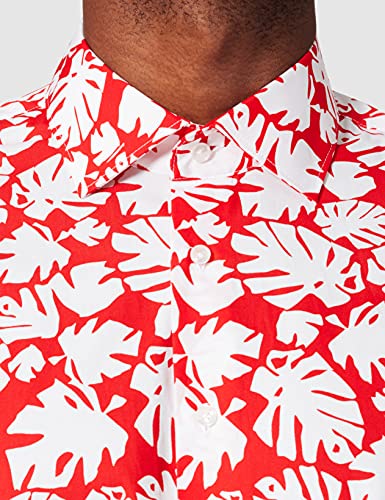 Seidensticker X-Slim Langarm Poplin Camicia, Rosso...