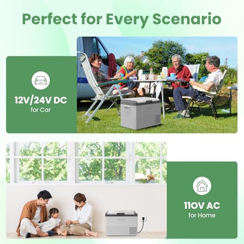 Image of Alpicool Car Refrigerator 12 Volt Portable Car Fridge 39 Quart(37 L Electric Cooler with AC /DC,Single Zone Car Refrigerator Freezer for Truck Van RV Camper SUV, Camping Boat Travel,-4~68F(CL40