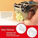 Kuhn Rikon Epicurean Garlic Press, Stainless Steel, 6.5 x 1 x 1.5 inches, Silver - Image 4