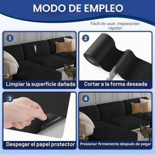 Miniatura 4 de Parche Adhesivo De Tela Blanco, 21x28cm Impermeable Tela Adhesiva Para Tapizar, Parche Reparación De Tela Para Tiendas De Campaña, Fundas Para Barcos, Sofás, Sillas