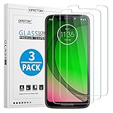 OMOTON [3 Stück Panzerglas Schutzfolie für Motorola Moto G7 Play (5.7 Zoll), 9H Härte, Anti-Kratzen, Anti-Öl, Anti-Bläschen,Kristall-klar