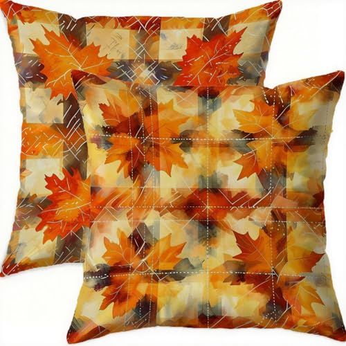Housse de coussin orange imperméable pour protéger vos oreillers de patio