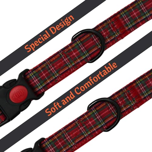 Image of Emily Pets Dog Collar with Safety Locking Buckle, Adjustable Soft Breathable Comfortable Nylon Pet Collar for Small, Medium Dogs & Cats (Color May Vary)