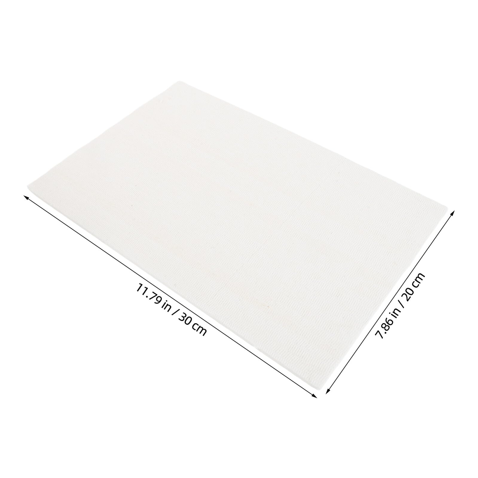 SHERCHPRY Panneau Isolant Thermique en Fibre Céramique Blanc, Résistant à L'usure la Corrosion, pour Poêles à Bois et Applications de Cuisson Domestique