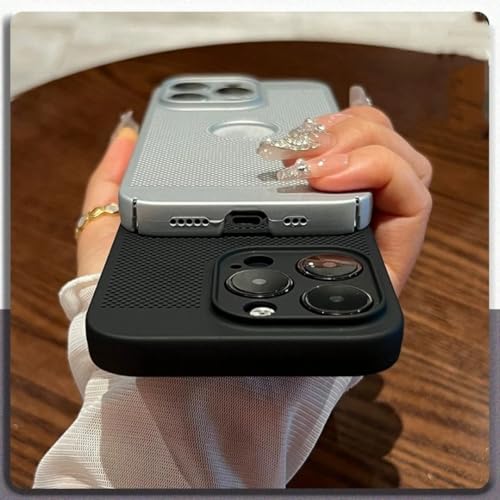 Coque iPhone 14 Plus contre la surchauffe coque rigide creuse argent - 4