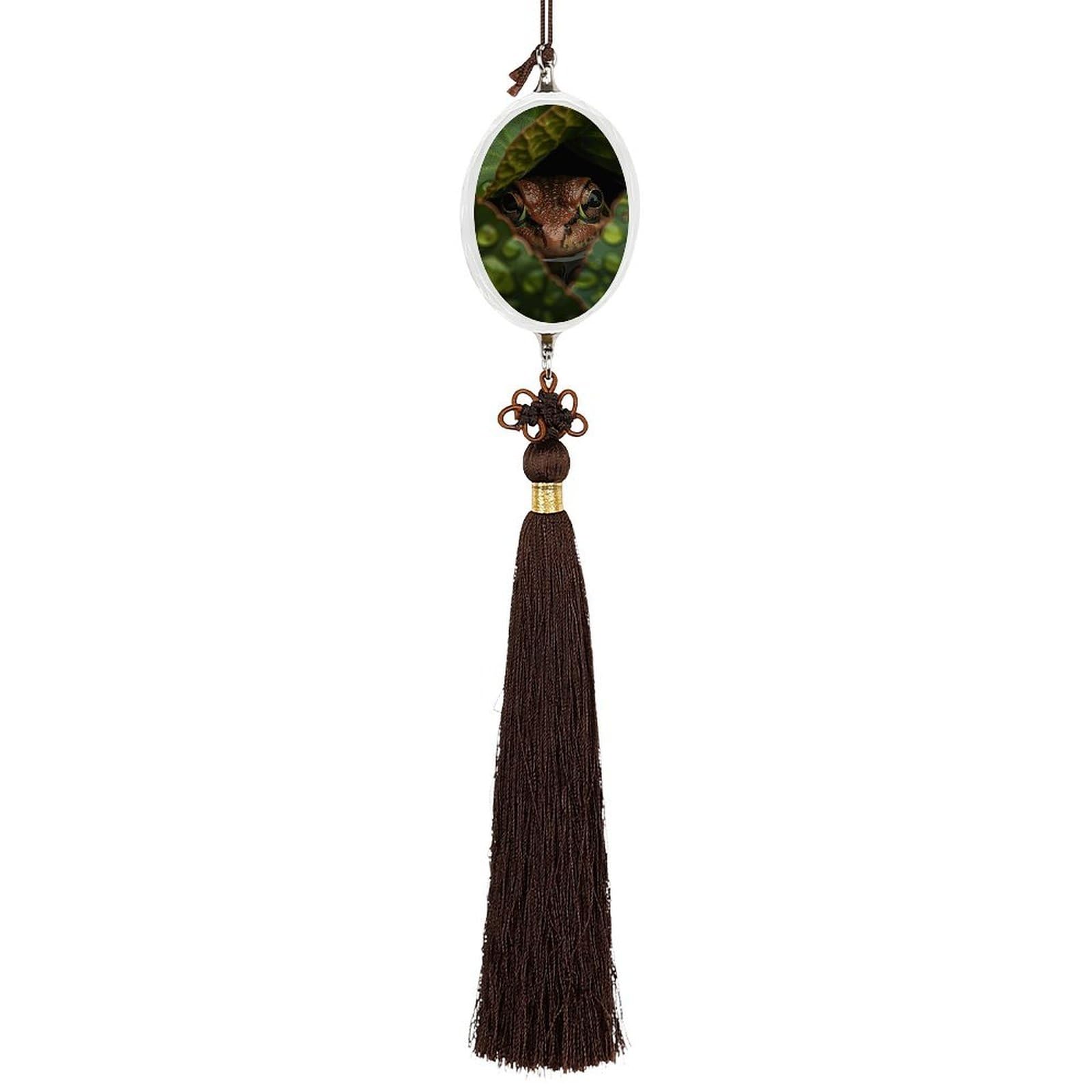 Crystal Car Pendant Charms Ellipse Crystal Rear View Mirror Charms Head And Eyes Auto Hanging Interior Ornament Pendant Car Interior Accessories for Women Men Auto Decor