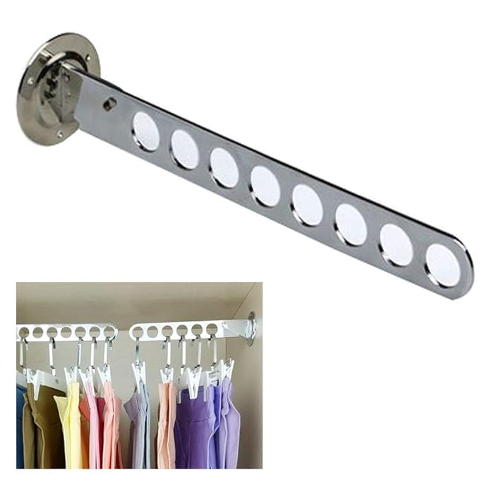Buy dingchi Folding Wall Mounted Clothes Hanger Rack Clothes Hook