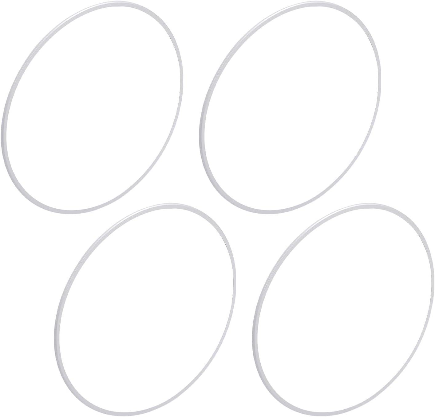 Acouto 21 Inch Wheel Rim Guard, Aluminum Alloy Scratch Proof Tire Trim Rings, Self Adhesive with Clean Lines and Universal Fit for Various, Silver