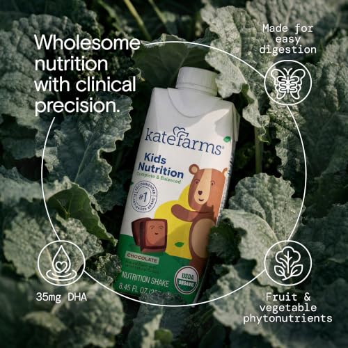 Image of KATE FARMS Kids Nutrition Shake, Chocolate, 8g Protein, 12 Pack