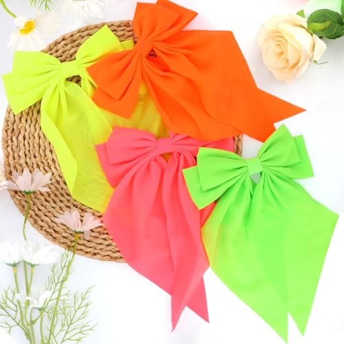 KICOSY 4 Pack Pinzas de Pelo Neon miniatura 5