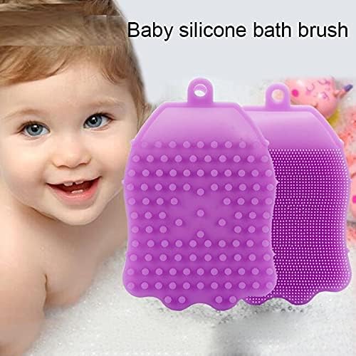 JEEJEX Silicone Body Scrubber,Body Scrub Brush for Deep Cleasing Exfoliating, Super Soft Silicone Loofah with Rebound Sponge, Suitable for Women Men Kids Shower | Skin Body 3