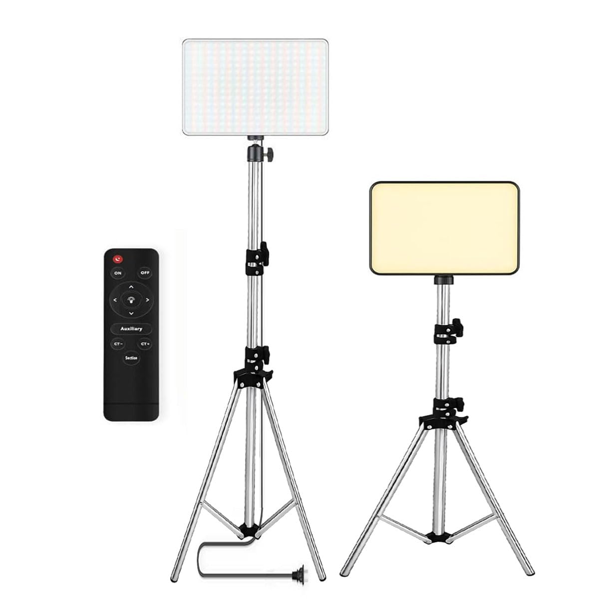 giftmax GiftMax® 11" LED Video Soft Light Panel, for Studio Photography | Video Recording | Conference | YouTube,2700K-5700K CRI95+ | with Remote Control (Camera Light with 7Ft Stand)-picture-32
