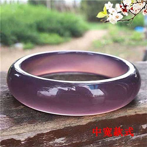 Amazon.co.jp: 天然紫瑪瑙バングル手彫り翡翠バングル本物の翡翠