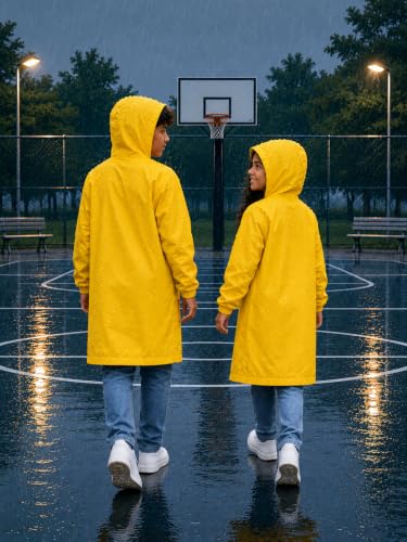 Image of Premium Kids Waterproof Raincoat | Full Coverage Hooded Rain Wear for Boys & Girls | Rainwear |