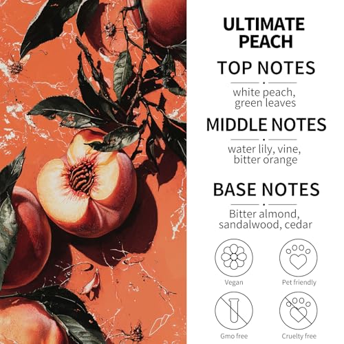 Image of 2-Pack Car Fresheners Long Lasting & Car Deodorizer - Ultimate Peach Hanging Car Air Freshener for Women, Car Necessities & Scent Diffuser by VUTOLLOSA