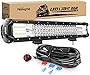 Nilight 20Inch 288W Triple Row Flood Spot Combo LED Light Bar Waterproof 28800LM Off Road Driving Lamp with Wiring Harness for Boat Trucks Pickup Jeep SUV ATV UTV, 2 Years Warranty (ZH403)