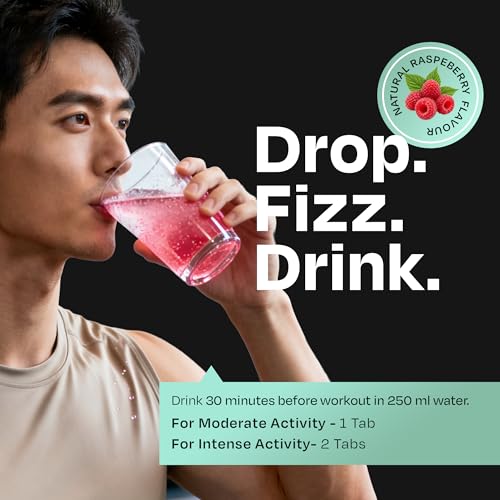 Image of Auric Workout Boost Effervescent 30 Tablets - Training Support Drink Tabs. - Raspberry Flavor