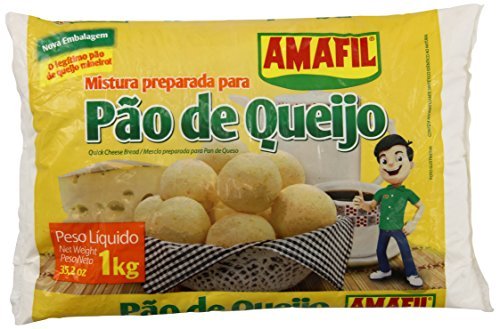 2 Set - Product Amafil Bread Mix Pao de Queijo Pan De Queso, 1kg GLUTEN FREE, cheese, 35.2 Ounce