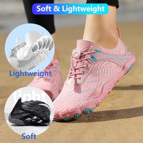 Image of Hike Barefoot Shoes Women Men Pro Water Footwear Wide Toe Box Non-Slip Unisex Athletic Outdoor Running Shoes