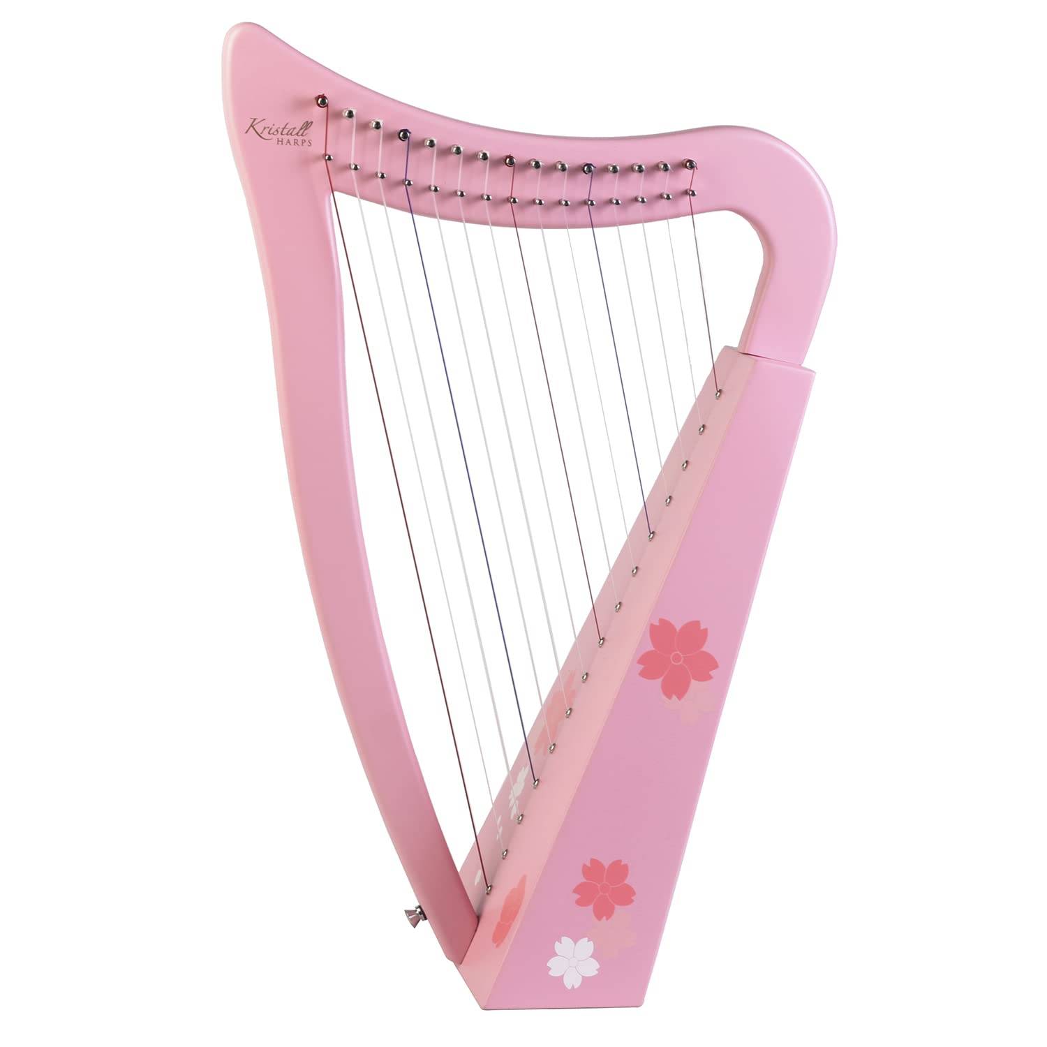 Miniaturowa harfa, drewniany instrument, 19 strun, metalowa, miedziana, siodłowa lira, harfa, klucz do strojenia, dodatkowe struny, torba,Harfa