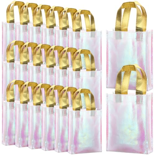 Xosjska 20-Piece Iridescent Gift Bags Bulk