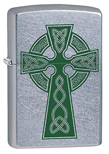 Zippo Encendedor Celtic Cross Street Chrome 80793 miniatura 1