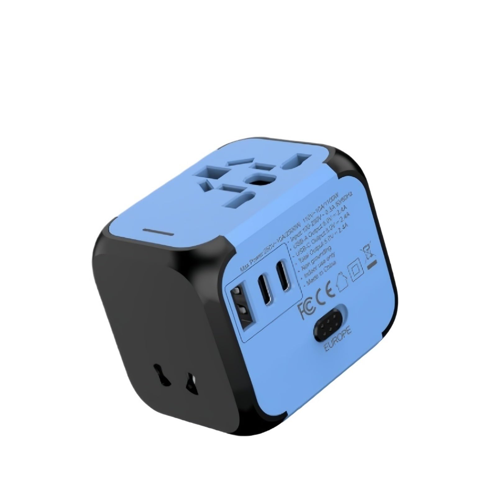 Prise de voyage portable multiprise pour charger vos appareils à l'hôtel