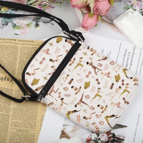 VAMSII Pilates Teacher Appreciation Gift Only Hotties Do Pilates Crossbody Bag Pilates Instructor Travel Bag Pilates Merch3