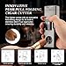 LIHTUN Cigar Lighter Multifunctional All-in-1 Torch Lighters Built-in Holder Cigar Draw Enhancer Cigar Punch Gift for Men Butane Lighters with Folding Cigar Cutter V-Cut