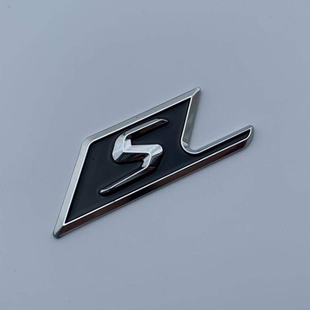 Weixinbuy For Mercedes Benz AMG SAMG GLC GLE C63s E63s CLS63s S63s GLE63s GLC63s GLS63s, Letters S Badge Trunk Emblem sticker
