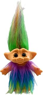 Good Luck Troll Dolls,Vintage Troll Dolls Chromatic Adorable for Collections, School Project, Arts and Crafts, Party Favors - 7.5" Tall (Include The Length of Hair) (Victoria)