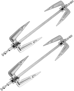 SHOWERORO 2 Peças De Garfo Assado Quadrado Conjunto De Frango Conjunto De Aço Inoxidável Acessórios De Frango Grelha Grelha Grelha Frango Garfos Rotativos De Peru Para Girar Ferramenta De