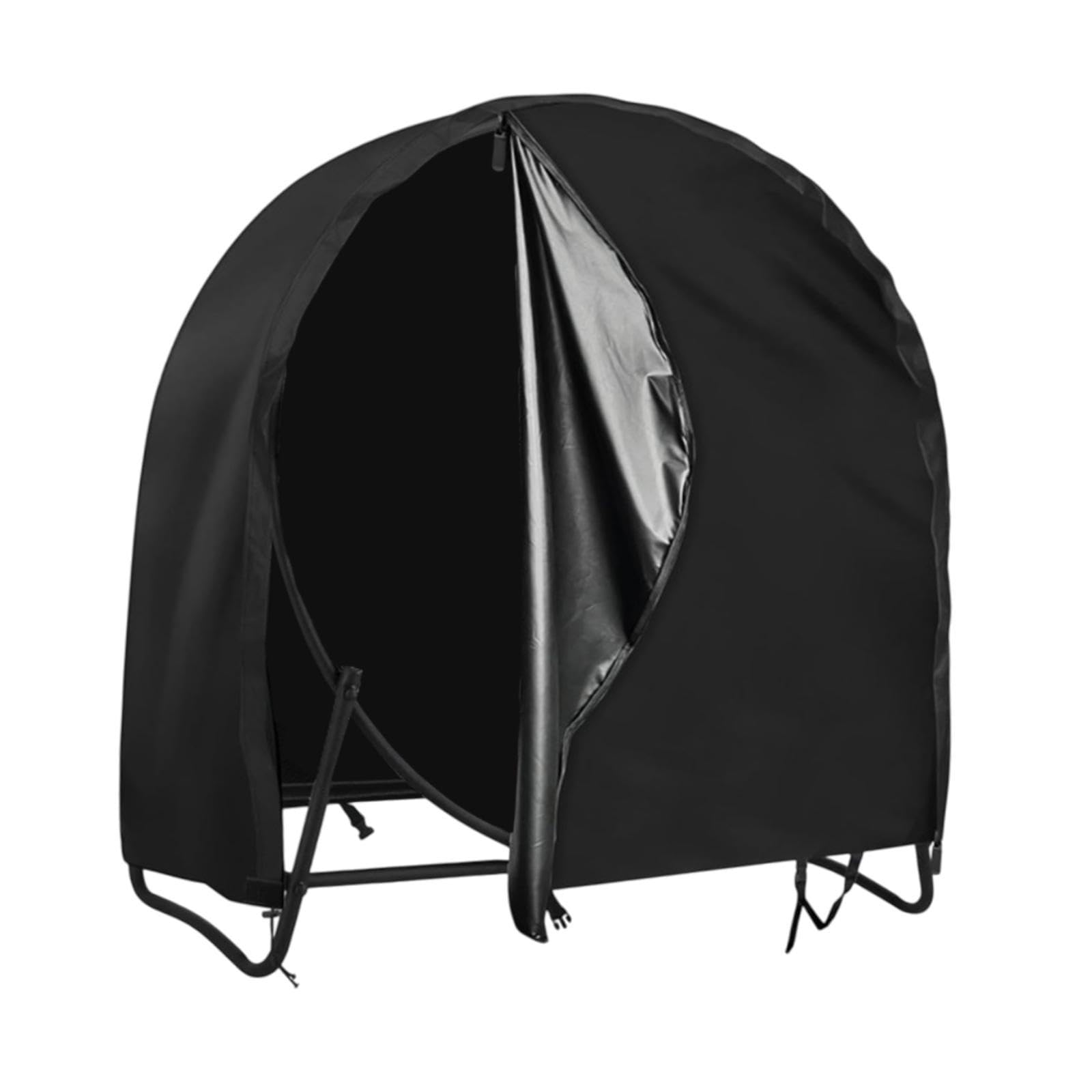 MERISHOPP Log Rack Cover Sun Protection Waterproof Easy to Use Firewood Hoop Cover-image-47