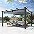 EROMMY Outdoor Retractable Pergola 10' x 13', Outdoor Aluminum Freestanding Shelter with Adjustable Sun Shade Canpoy for Patios, Dark Gray