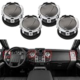 4 PCS Dashboard Air Conditioning AC Heater Vent Interior Set silver Compatible with Ford F250 F350 F450 F550 2011-2016 Replaces DC3Z-19893-BA DC3Z19893BA