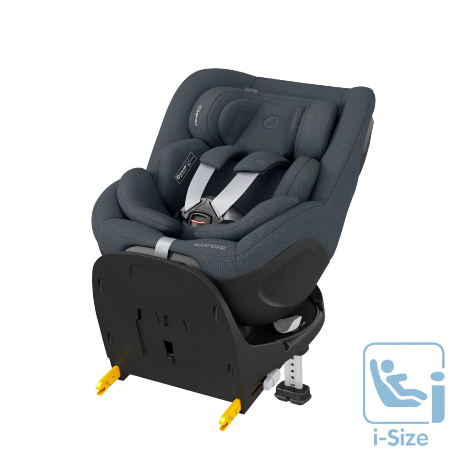 Maxi-Cosi Mica 360 Pro i-Size Siège auto pour bébé,Pivotant et coulissant, Plusieurs positions d'inclinaison, protection latérale G-Cell contre les chocs, 0 mois à 4 ans, Authentic Graphite