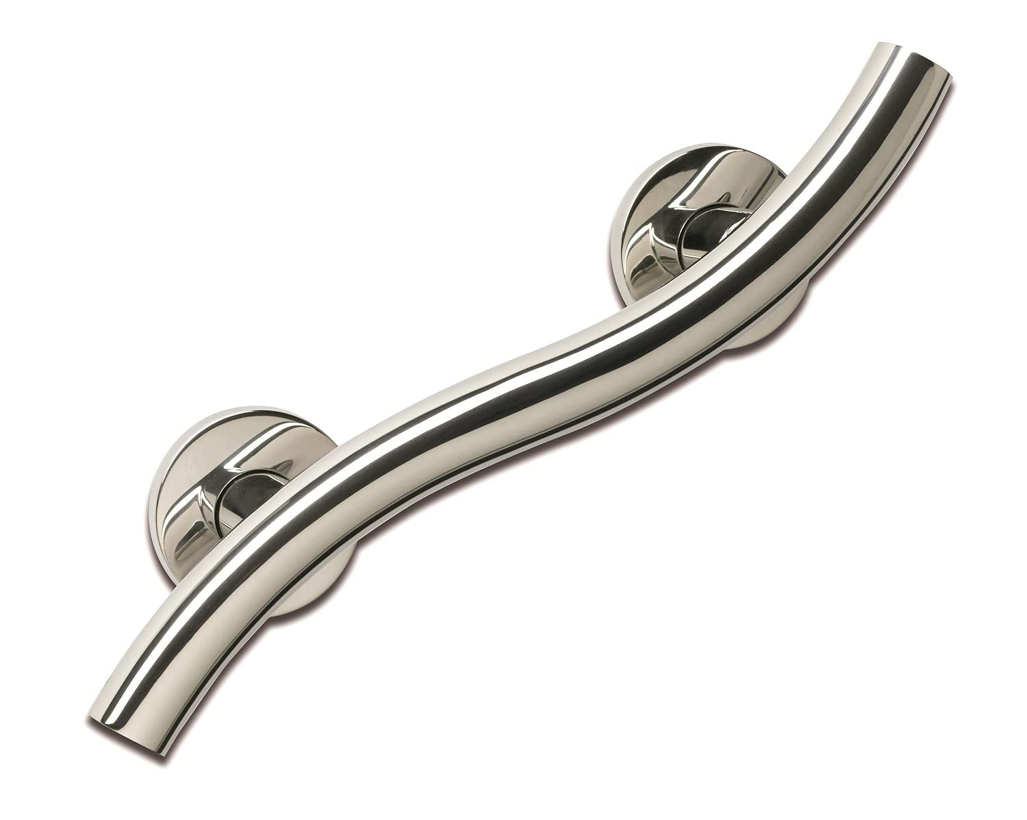 Barre douche - Barres d'appui de salle de bain - barre d'appui wc - Barre de douche - Poignée porte Douche - Personne agée - Senior - Barre d'appui Modèle Design - 45 cm