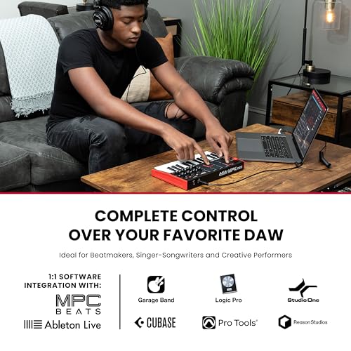 Akai Professional MPK Mini MK3-25 Key USB MIDI Keyboard Controller with 8 Backlit Drum Pads, 8 Knobs, Music Production Software and Native Instruments Sound Package (NKS Integration) by Akai Professional - Image 2