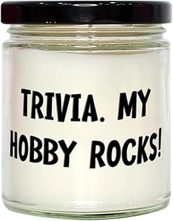 Trivia. My Hobby Rocks! Trivia Candle, Joke Trivia Gifts, For Men Women, Trivia board game, Trivia party, Trivia night, Trivia questions, Birthday party games, Party games for adults, Party games for