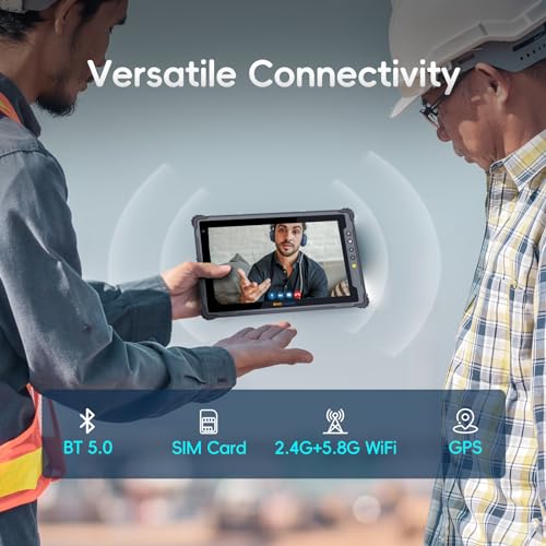 Onerugged Rugged Tablet M80J Windows 11 Pro 8 Inch 8GB + 128GB Celeron N5100 Waterproof IP65 MIL-STD-810H 5000mAh 8MP + 5MP Camera 4G LTE - Image 5