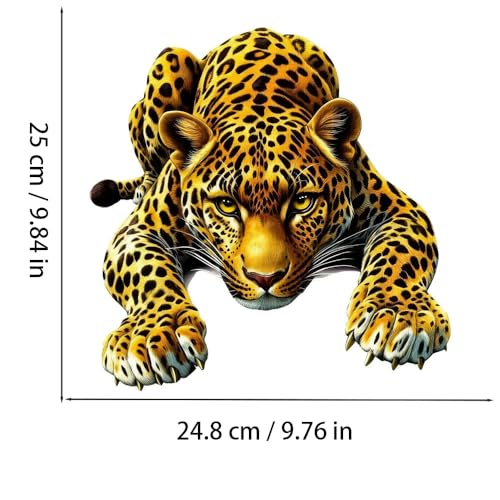 Vinilo Decorativo Leopardo 3D, Impermeable y Removible miniatura 4