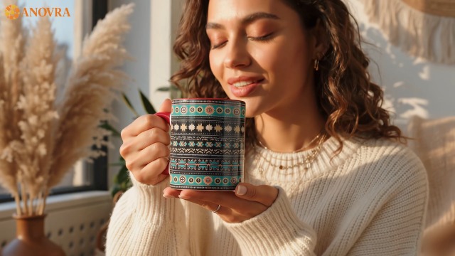 Taza de Cerámica Estilo Tribal Azteca 11oz miniatura 7