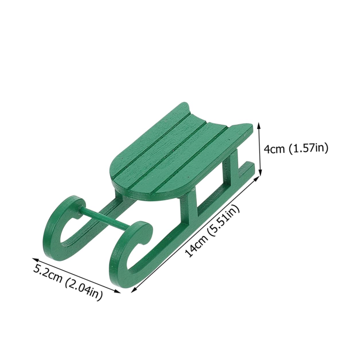 Abaodam 2 Sets Holzschlitten Weihnachtsschmuck Einzigartige Weihnachtsdekoration Weihnachtsschlitten-Ornament Wohnzimmer-Accessoire Handgefertigt Weihnachtsdekor 3 Stück