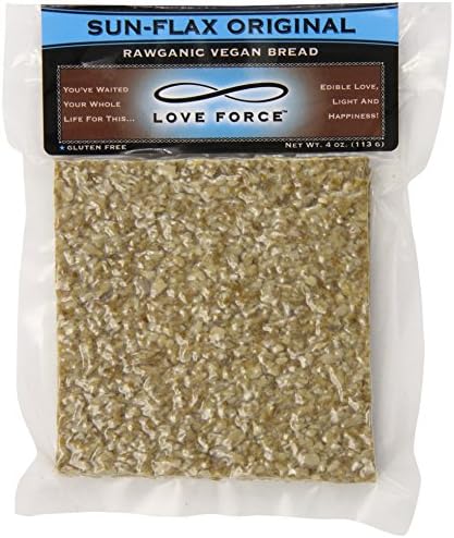 Love Force Rawganic Vegan Bread, Sun Flax Original, 4 Ounce