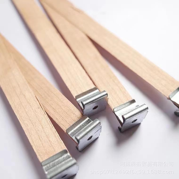 150 piezas de clips y mechas de madera para velas miniatura 3