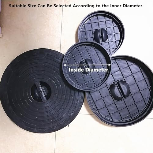 Tapa redonda de PE para tanque séptico con asa 45 cm reforzada 4