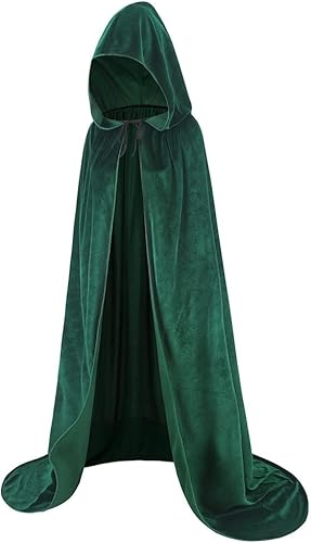 Miniatura 2 de LMYOVE Capa de terciopelo con capucha para adulto, disfraz de Navidad y Halloween
