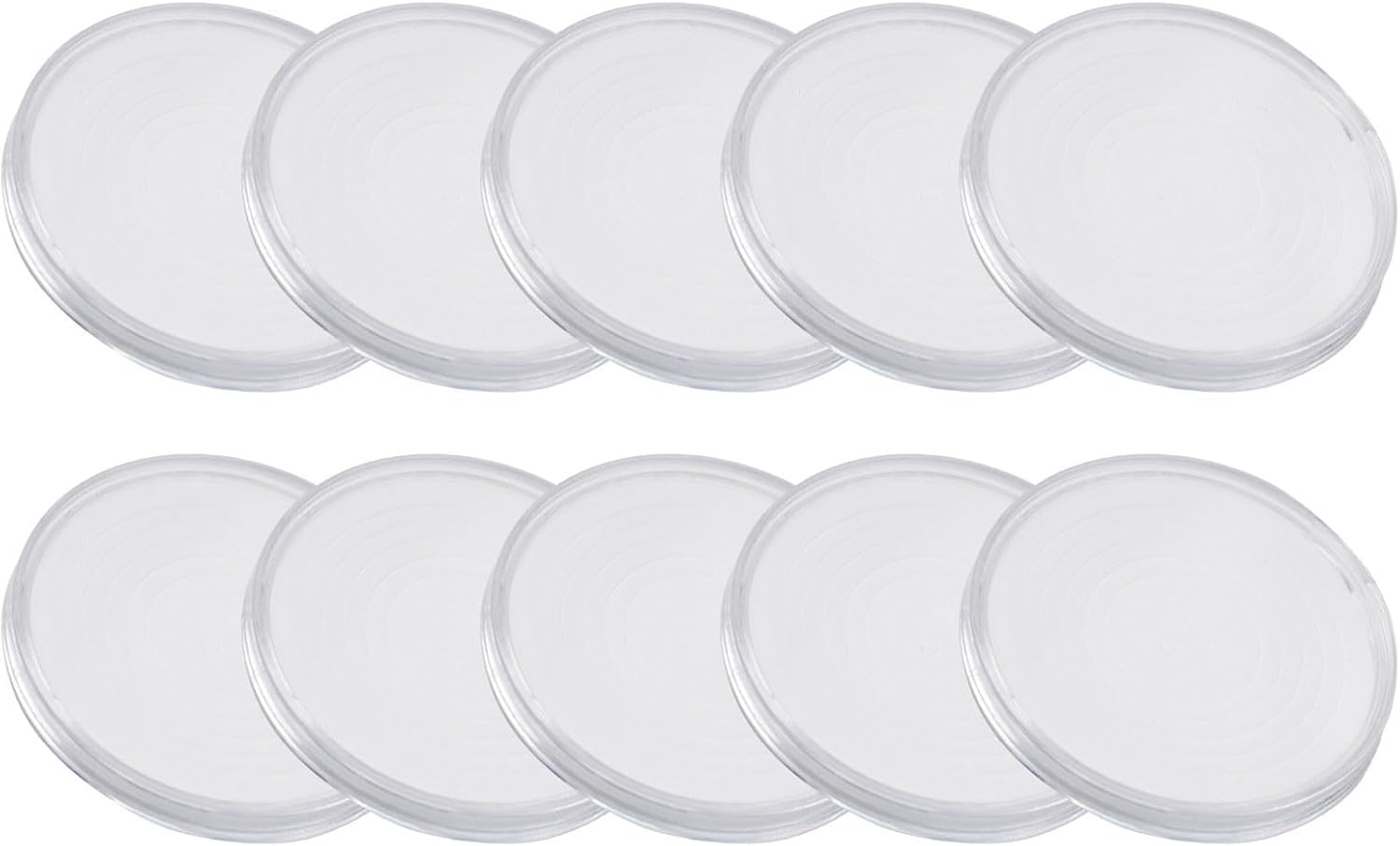 46mm Transparent Coin Capsules 1020pcs With Inner Gasket Sizes 18/23/28/33/38mm Coin Holder Case Collectors(10pcs)