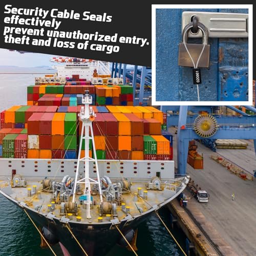 Nuogo 400 Pcs Black Steel Security Cable Seals by Nuogo - Used condition - Image 4